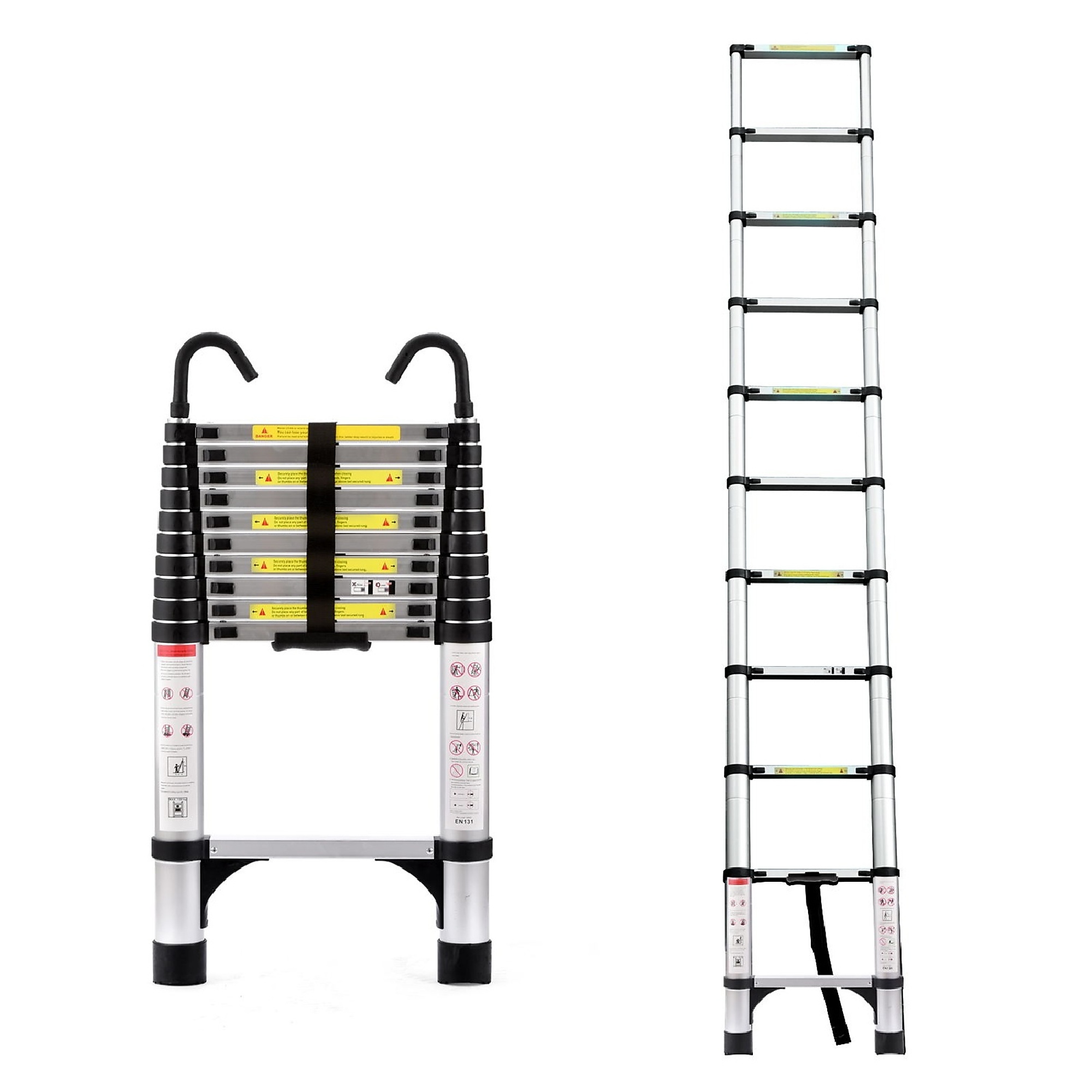 BlackTeck Aluminum Extension Ladder — 10.5ft., 330-Lb. Capacity, Type IA, Model# N2-186114